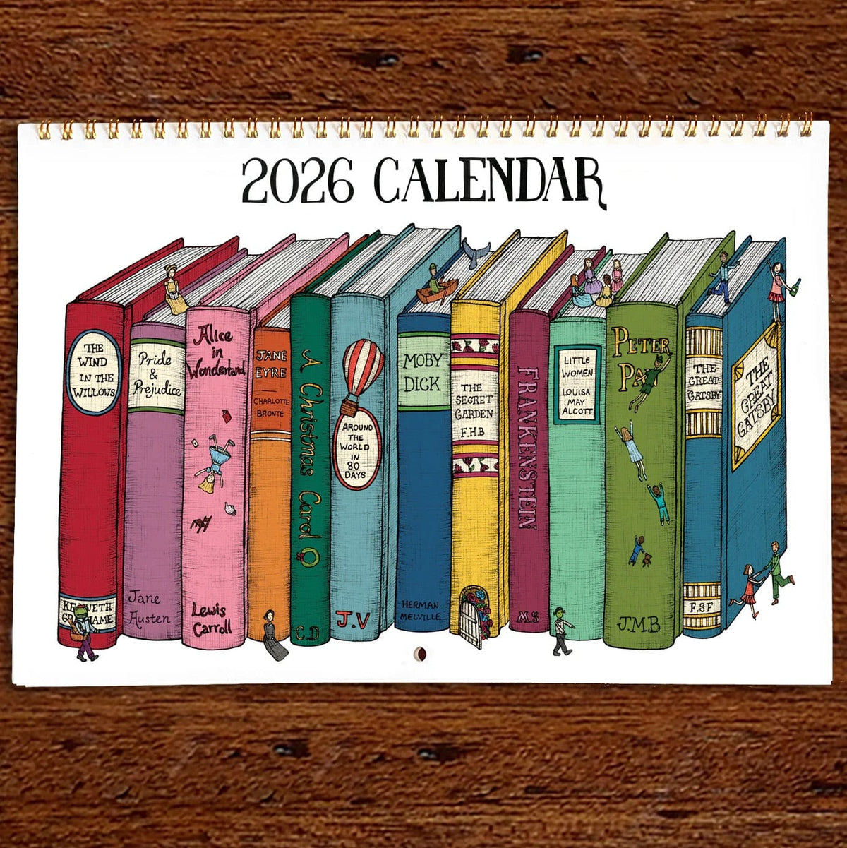 Book Themed 2026 Artist Calendar BookGeek