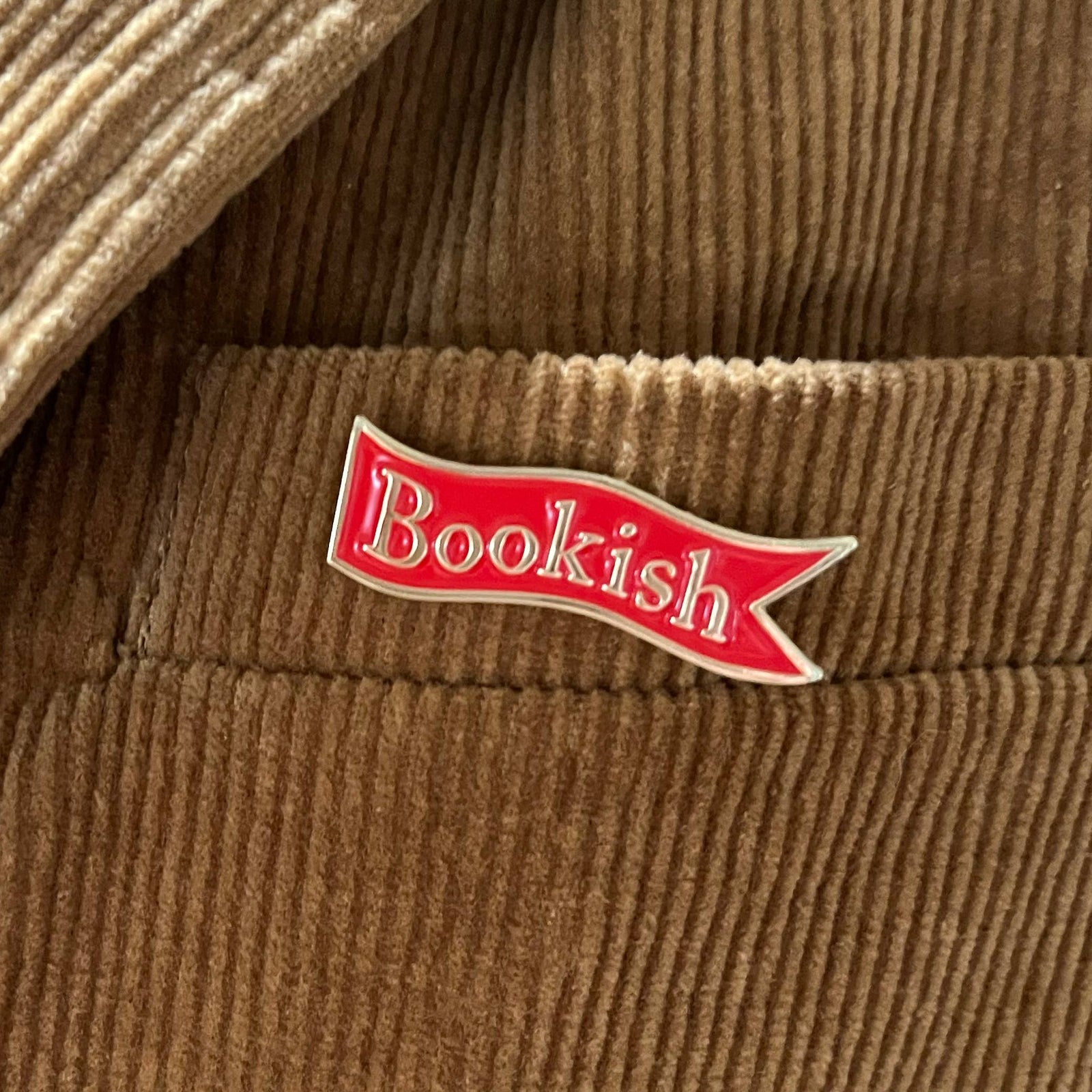 Bookish Bookmark enamel pin BookGeek