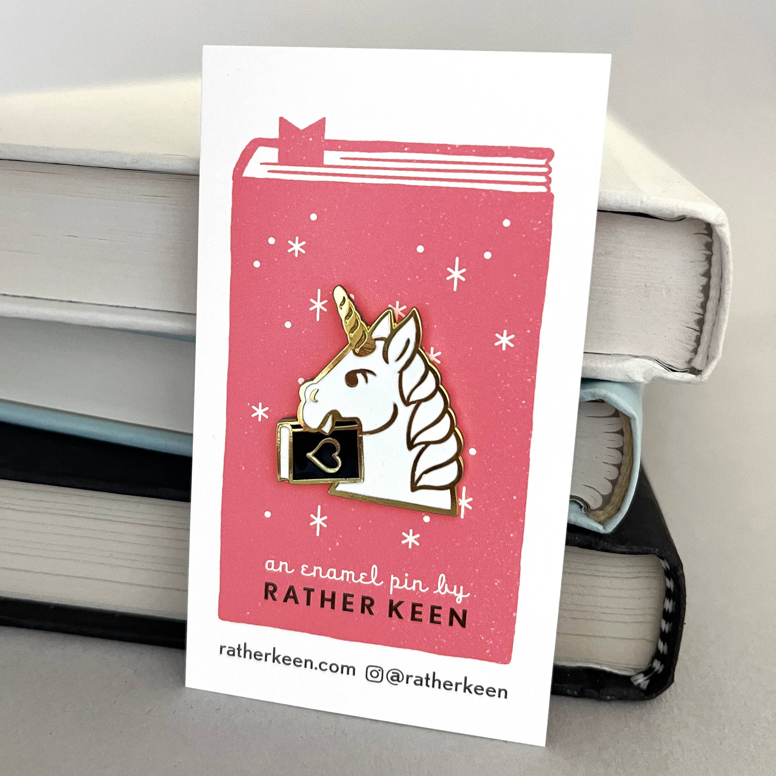 Bookish Unicorn Enamel Pins BookGeek