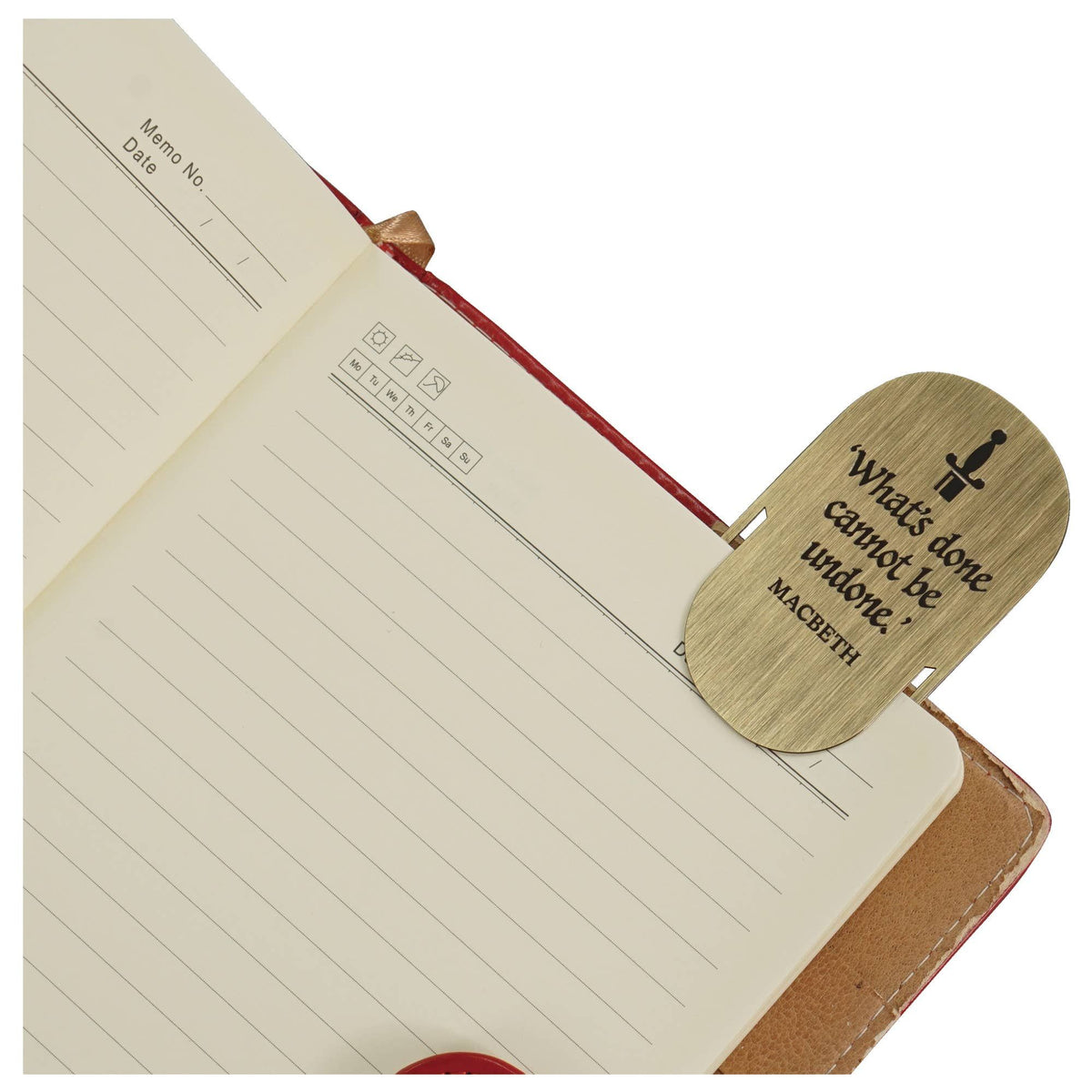 Bookmark Metal - Shakespeare (Macbeth) BookGeek