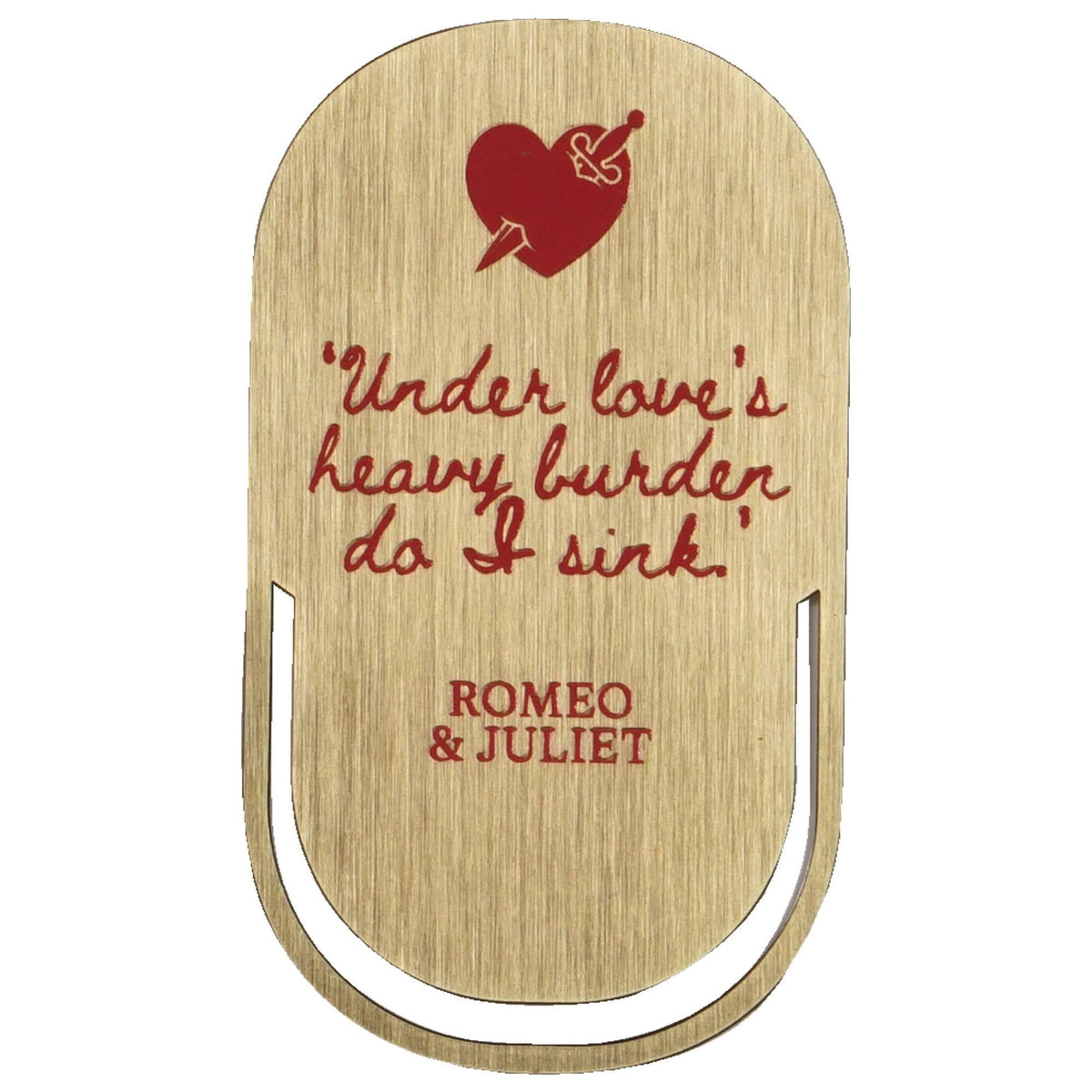 Bookmark Metal - Shakespeare (Romeo &amp; Juliet) BookGeek
