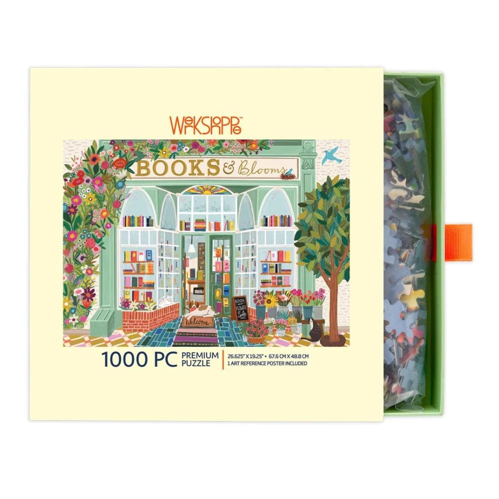 Books and Blooms Jigsaw Puzzle BookGeek