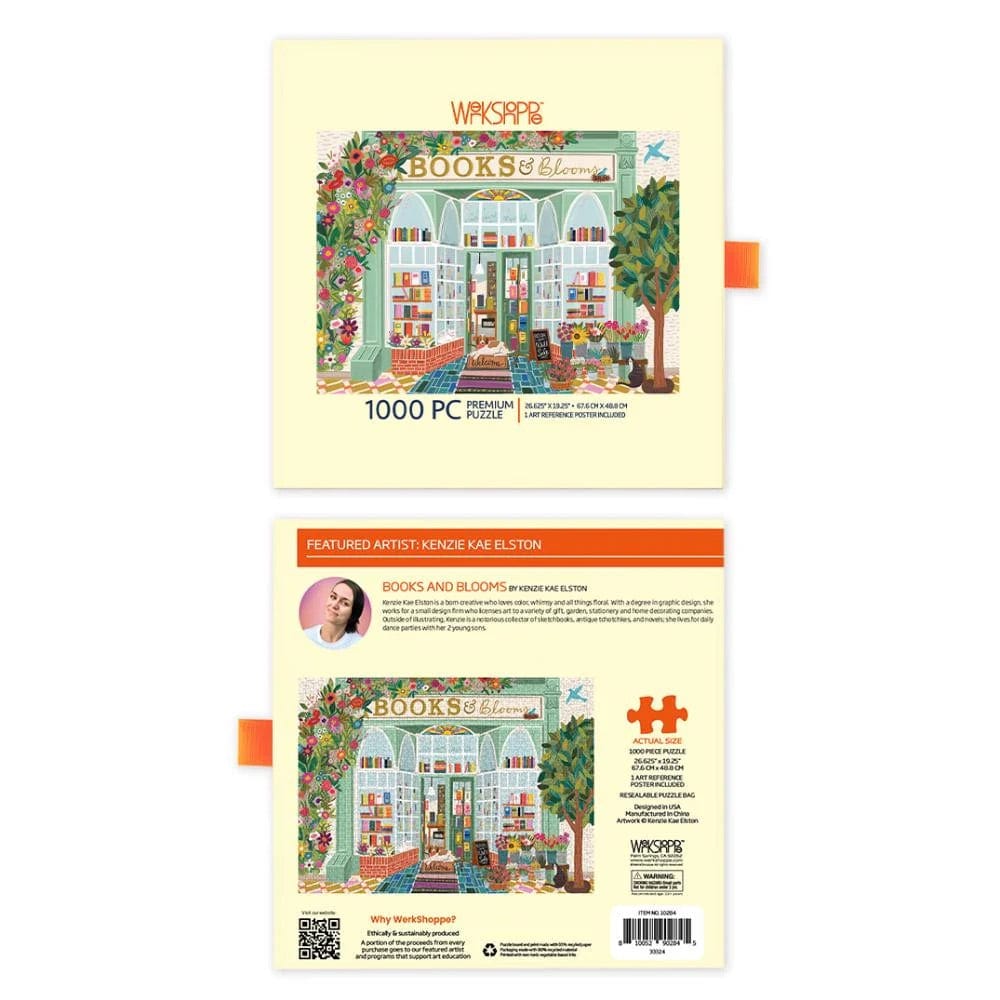 Books and Blooms Jigsaw Puzzle BookGeek