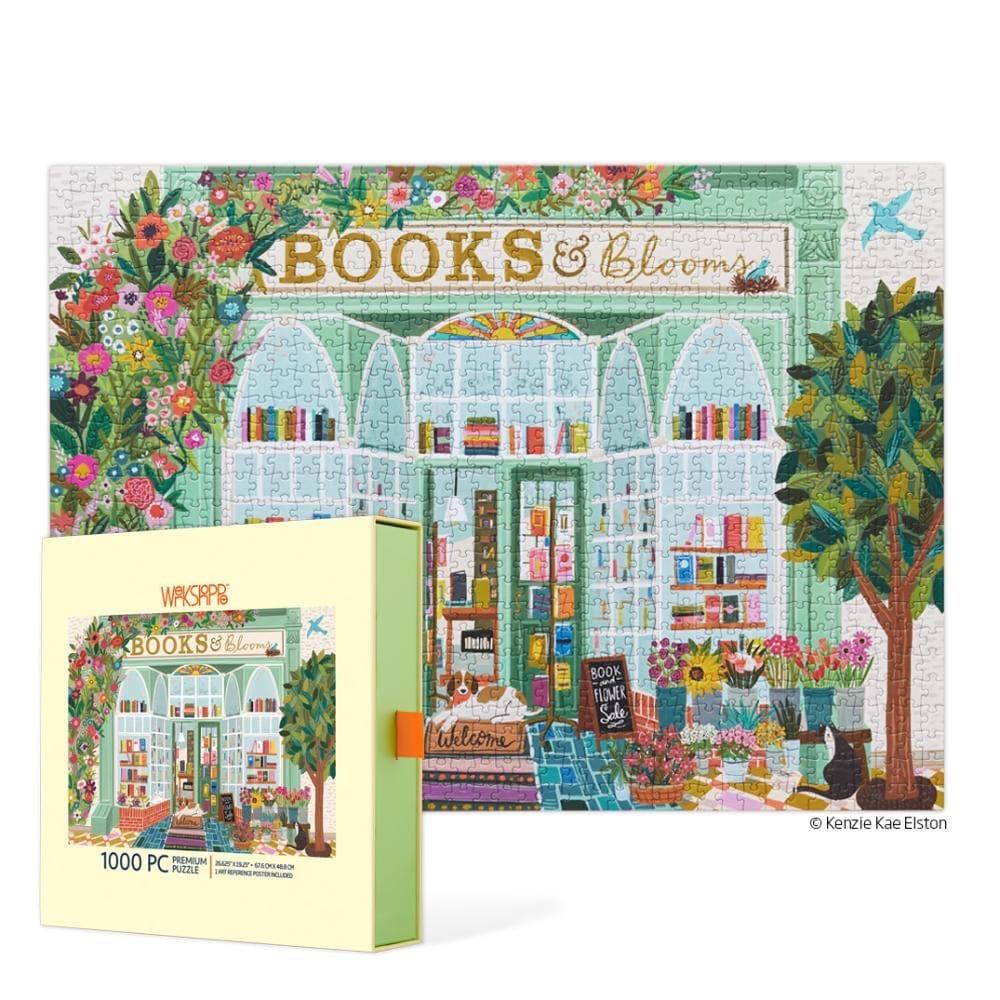 Books and Blooms Jigsaw Puzzle BookGeek