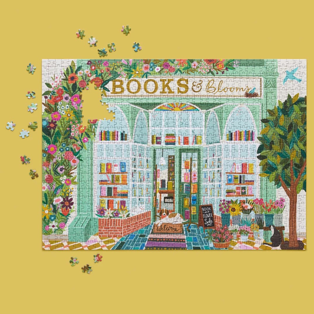 Books and Blooms Jigsaw Puzzle BookGeek