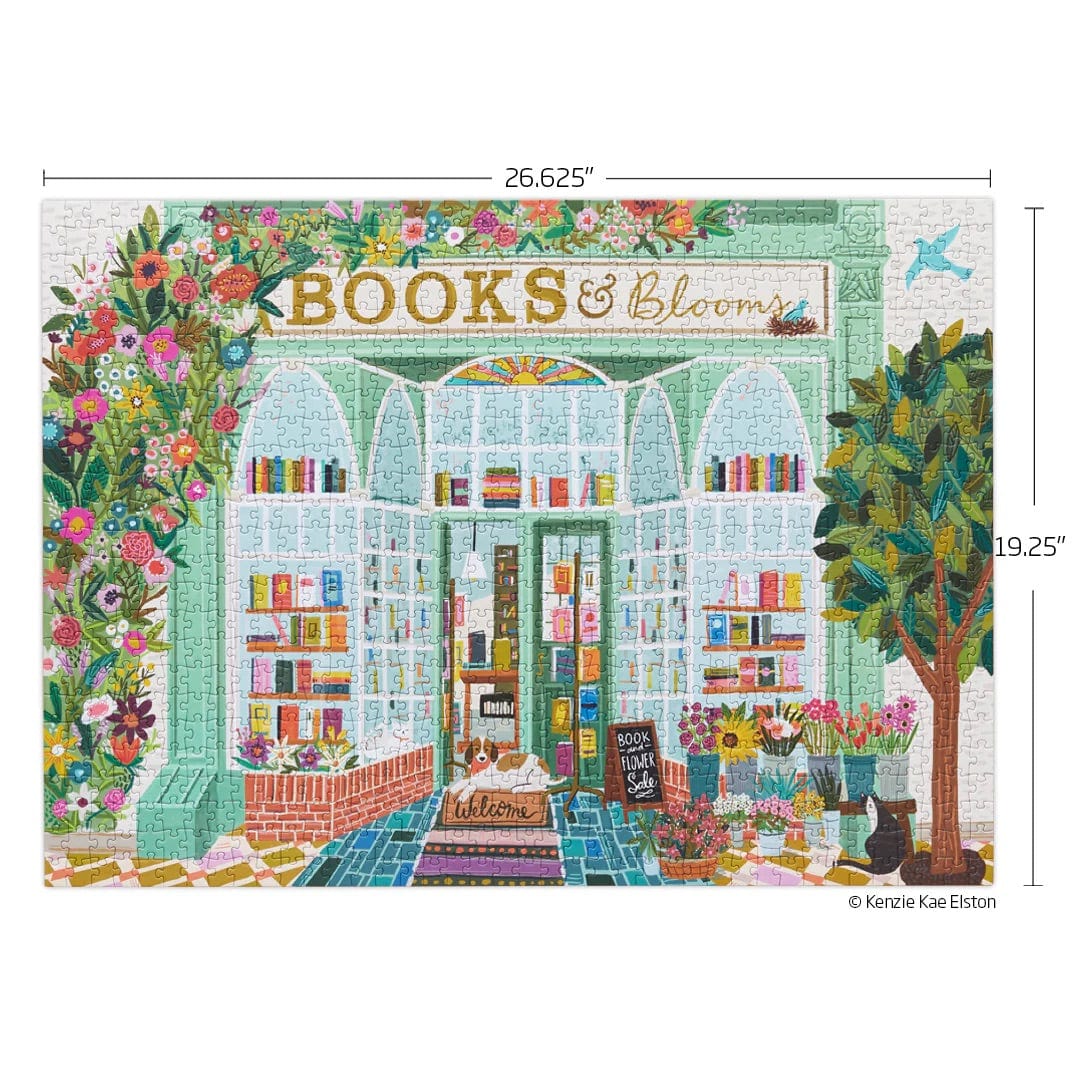 Books and Blooms Jigsaw Puzzle BookGeek