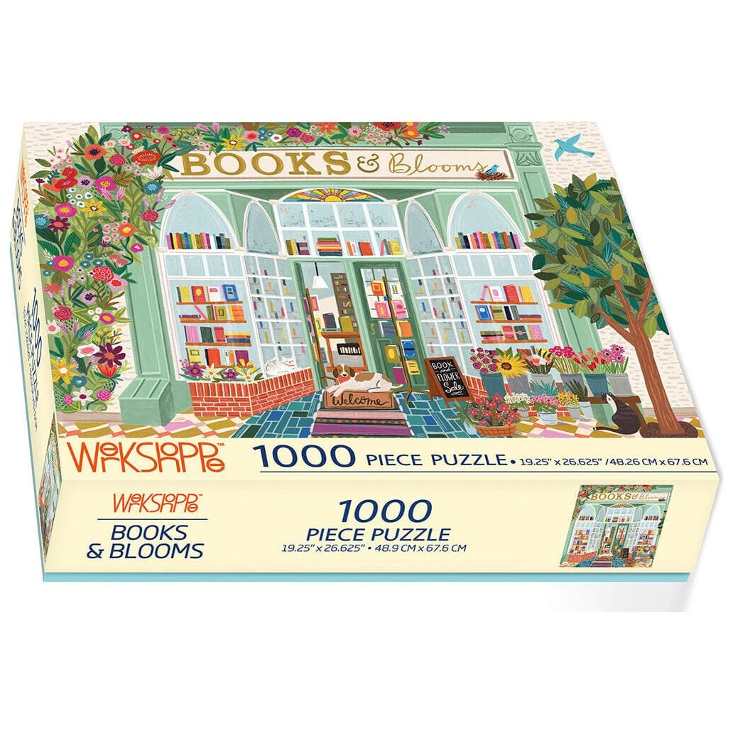 Books and Blooms Jigsaw Puzzle BookGeek