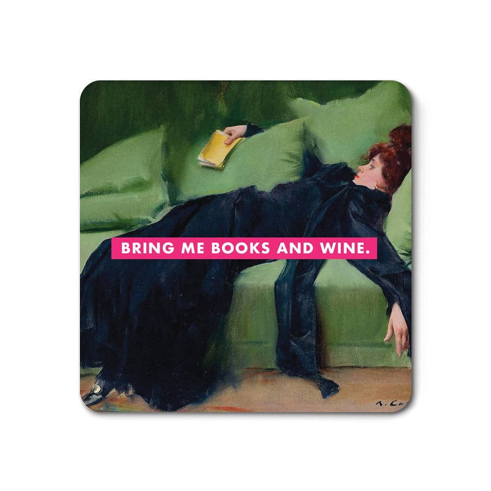 Books and Wine - Magnet BookGeek