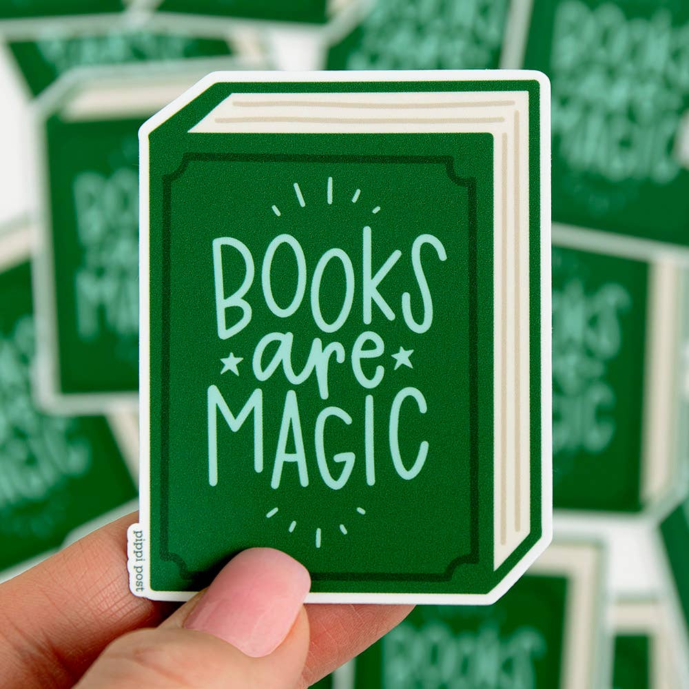 Books Are Magic Decal Sticker BookGeek