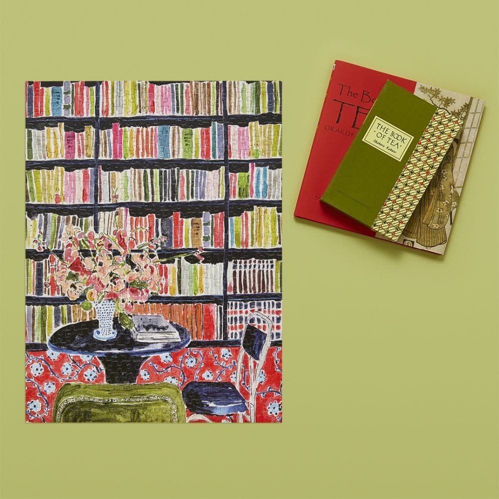 Books with Flowers Jigsaw Puzzle BookGeek