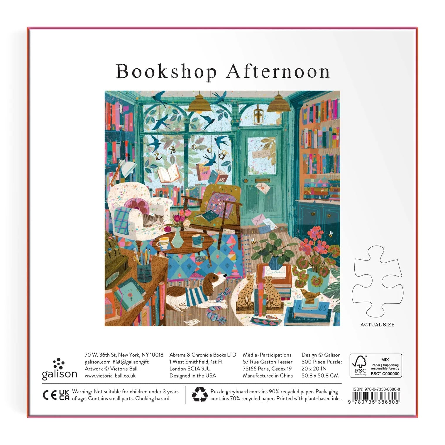 Bookshop Afternoon Foil Puzzle BookGeek