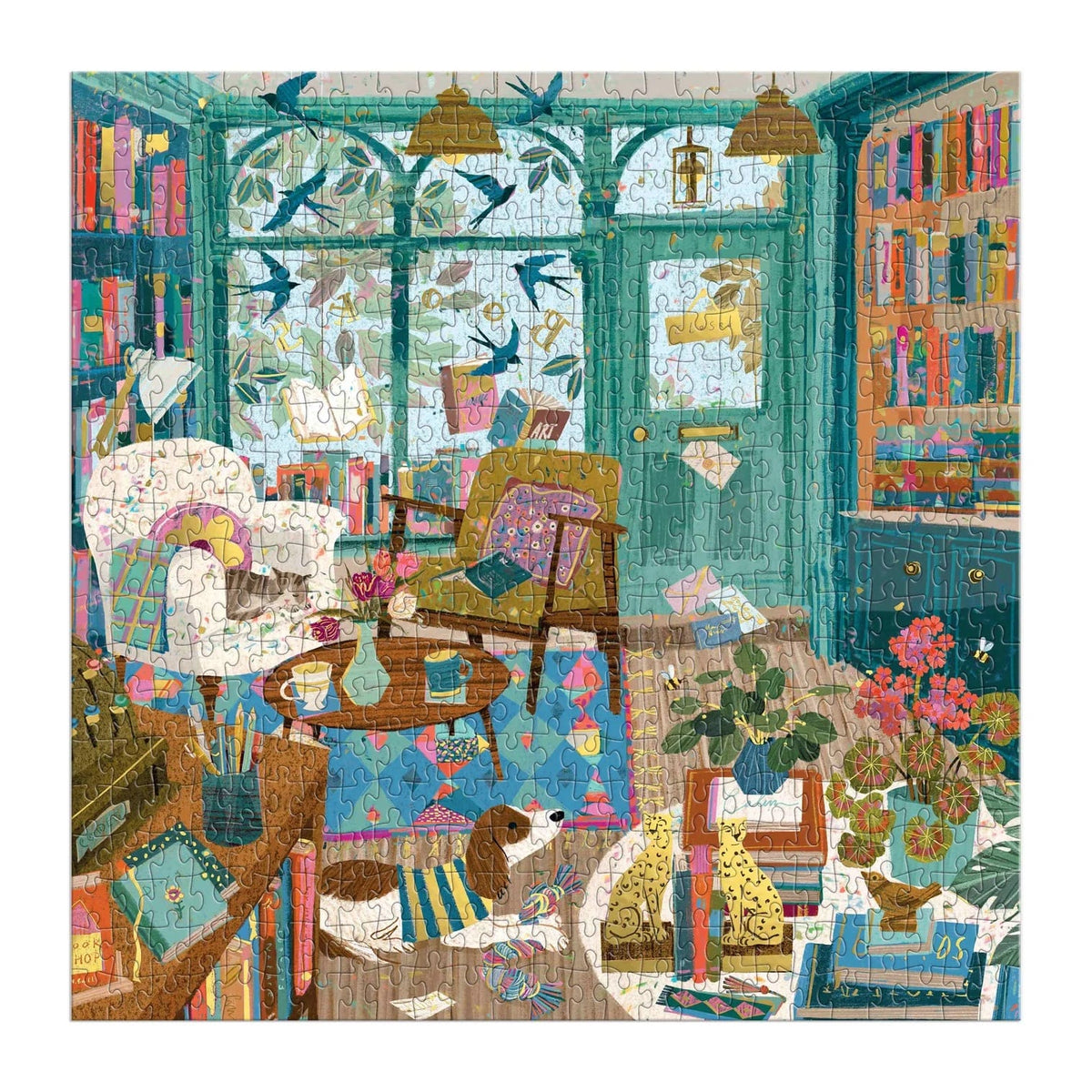 Bookshop Afternoon Foil Puzzle BookGeek