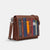 Bookworm Brown Leather Flap Over Cross Body Bag BookGeek