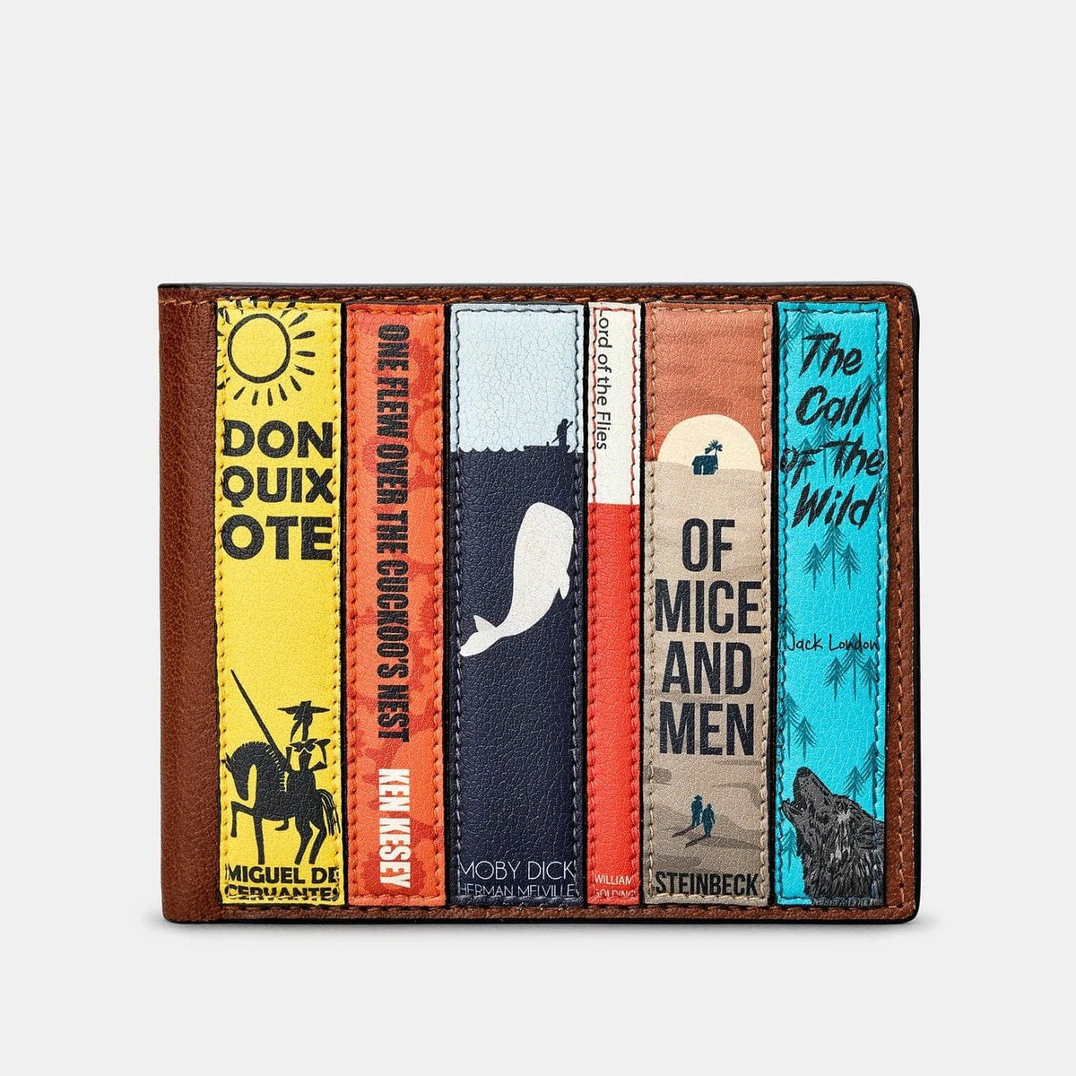 Bookworm Brown Leather Wallet BookGeek