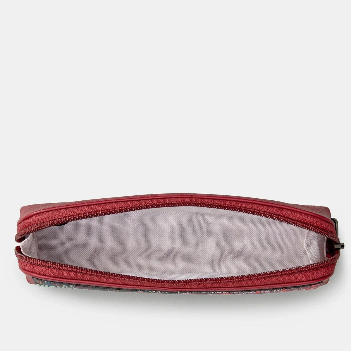 Bookworm Cherry Red Leather Pencil Case BookGeek