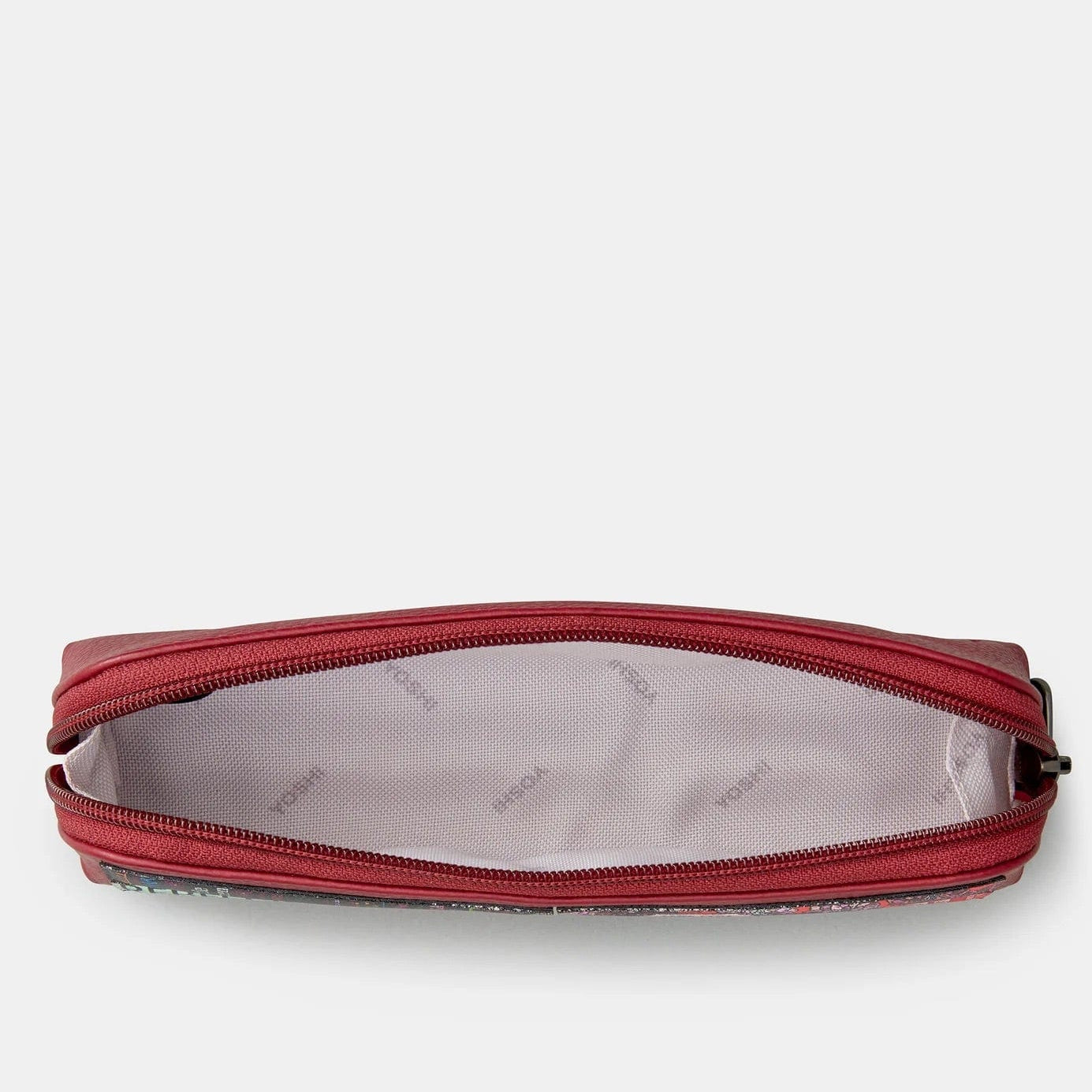 Bookworm Cherry Red Leather Pencil Case BookGeek