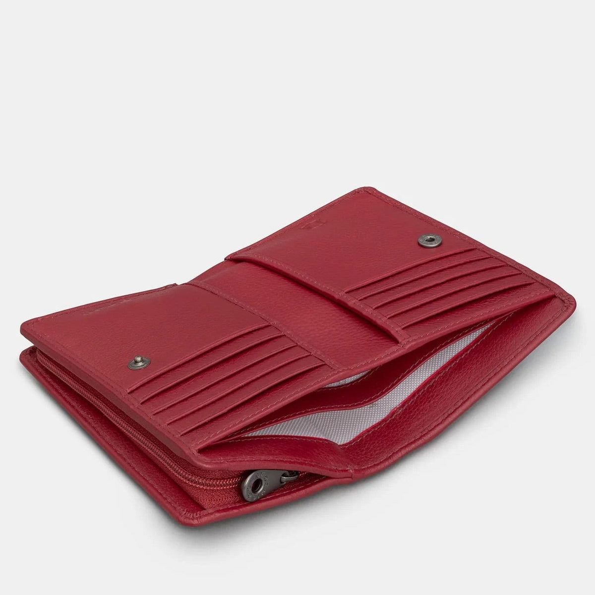 Bookworm Cherry Red Leather Purse BookGeek