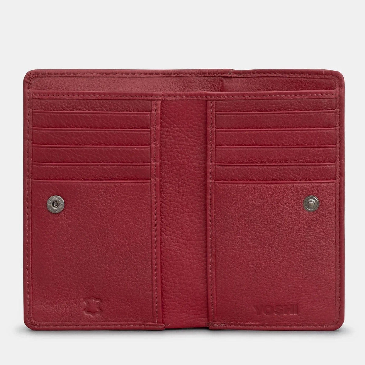 Bookworm Cherry Red Leather Purse BookGeek