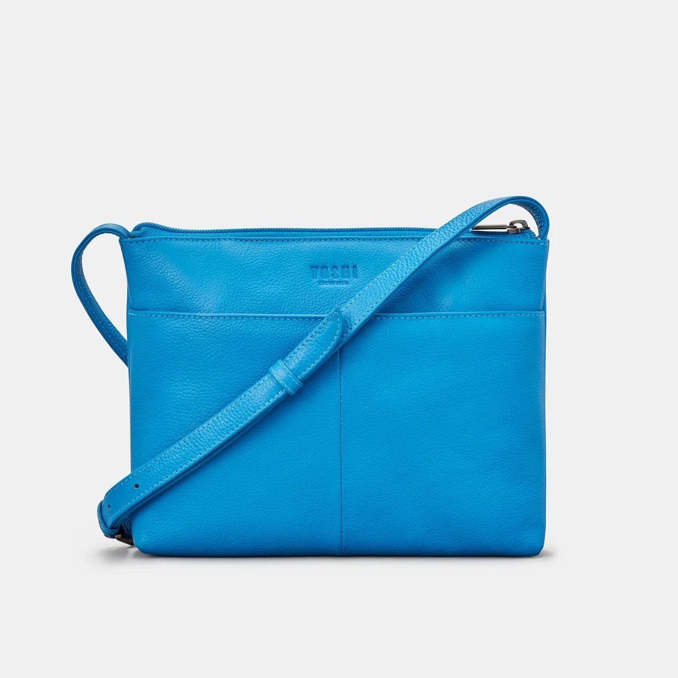 Bookworm Cobalt Blue Leather Cross Body Bag BookGeek