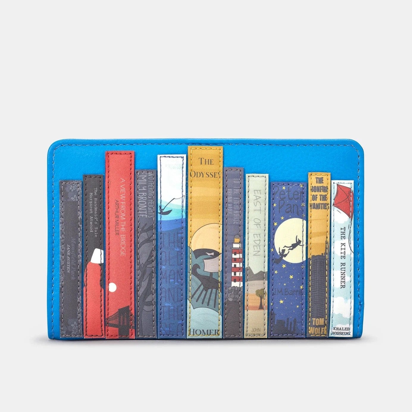 Bookworm Cobalt Blue Leather Purse BookGeek