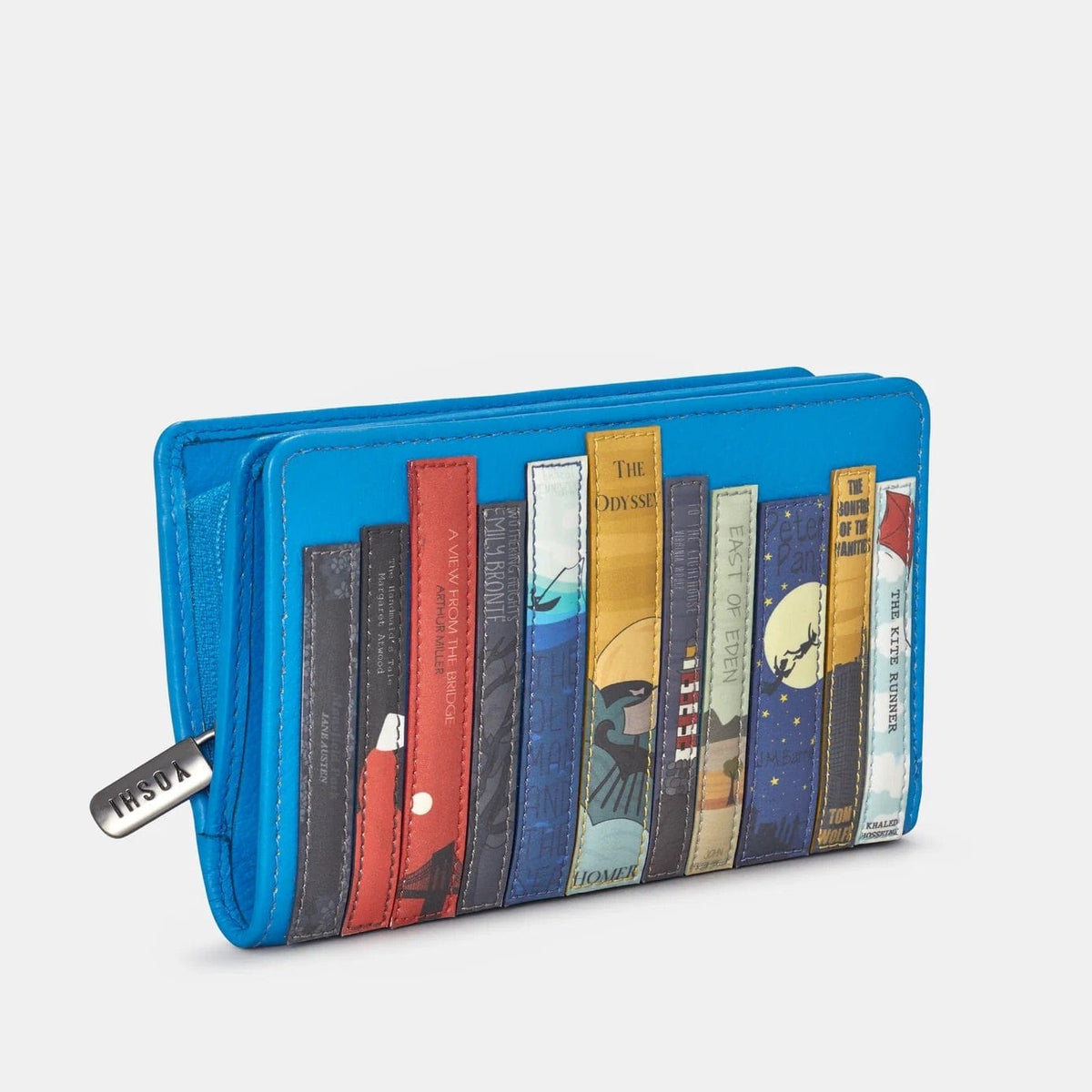 Bookworm Cobalt Blue Leather Purse BookGeek