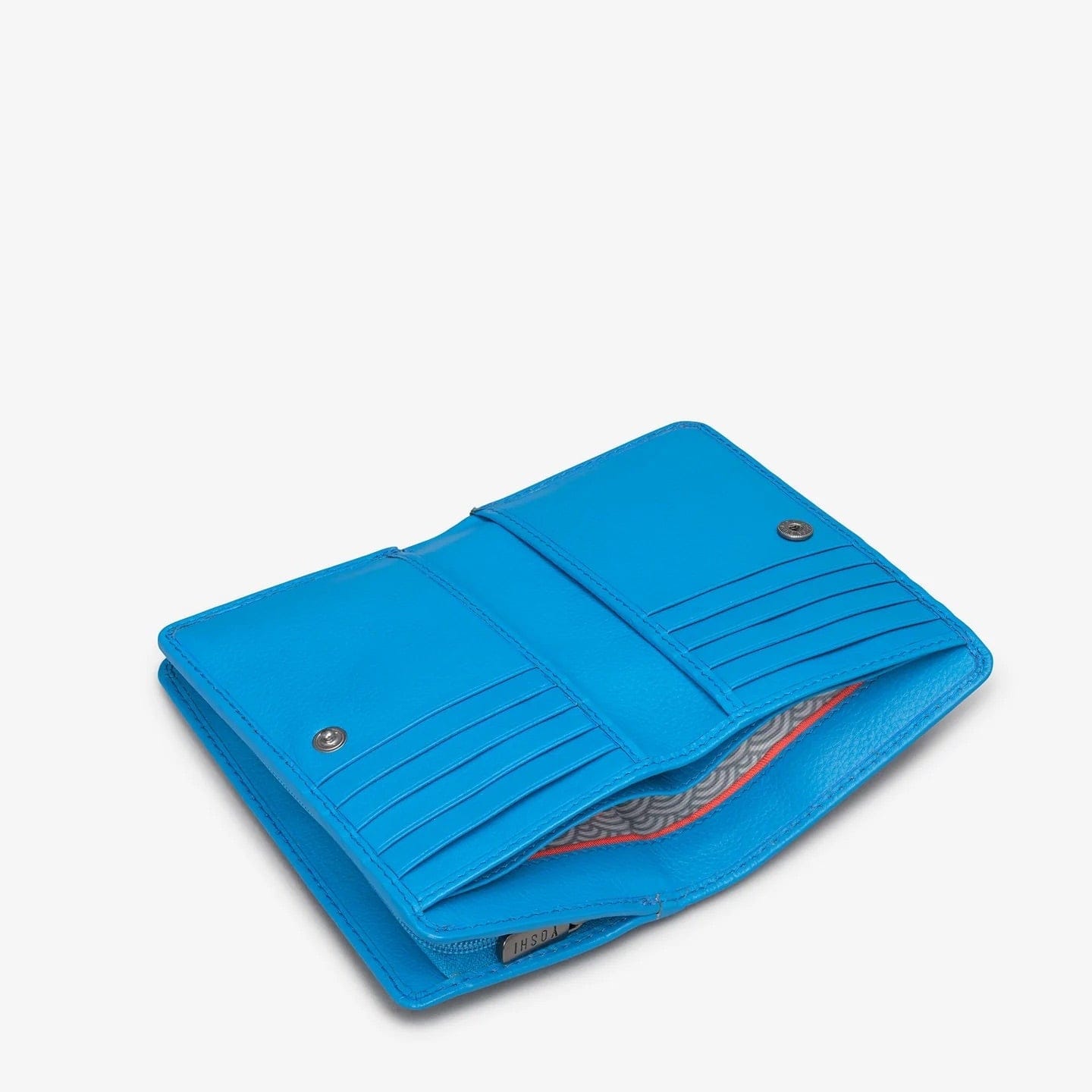 Bookworm Cobalt Blue Leather Purse BookGeek