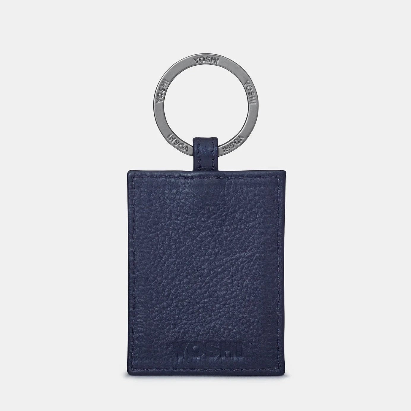 Bookworm Cookbook Navy Leather Keyring BookGeek