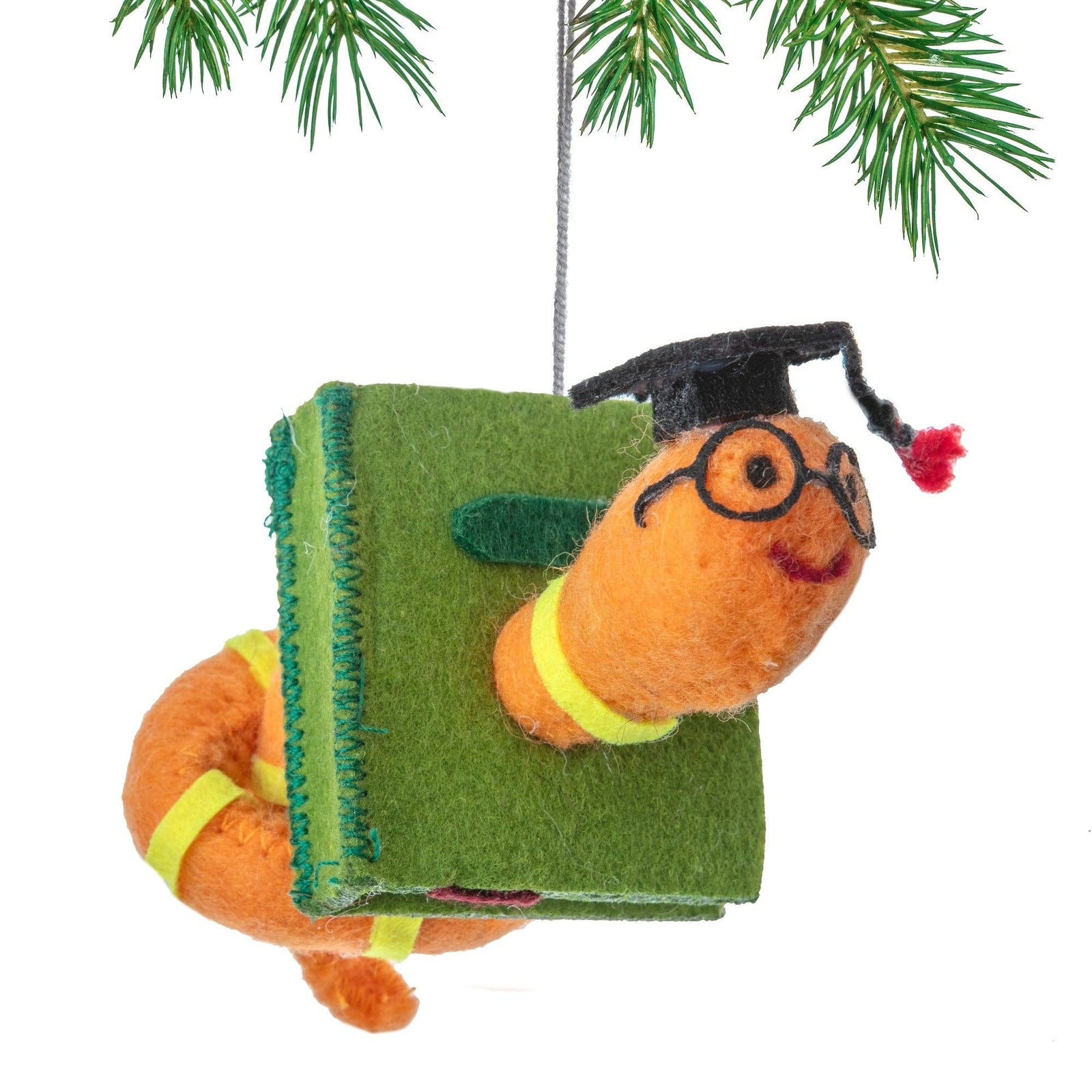 Bookworm Ornament BookGeek