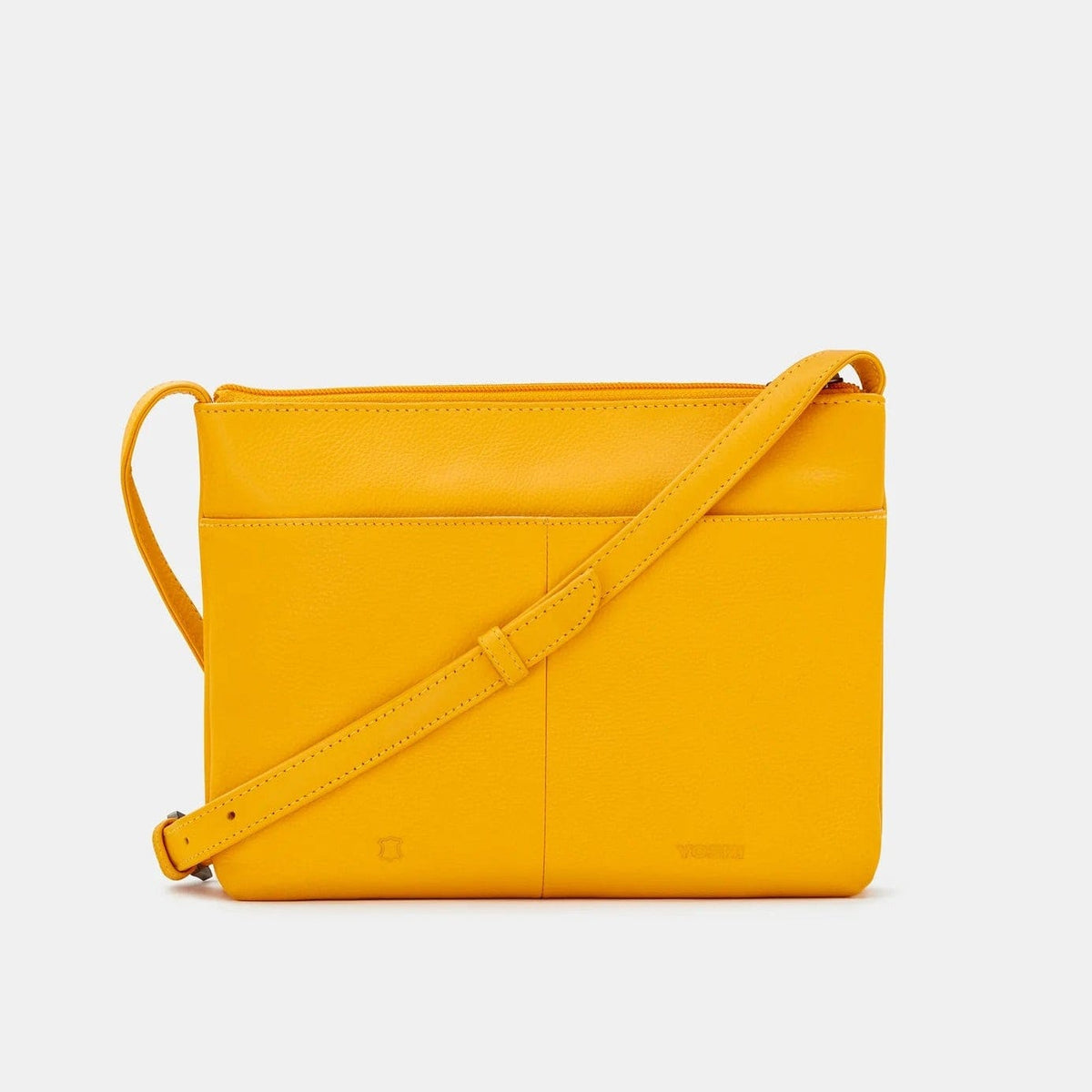 Bookworm Yellow Leather Cross Body Bag BookGeek