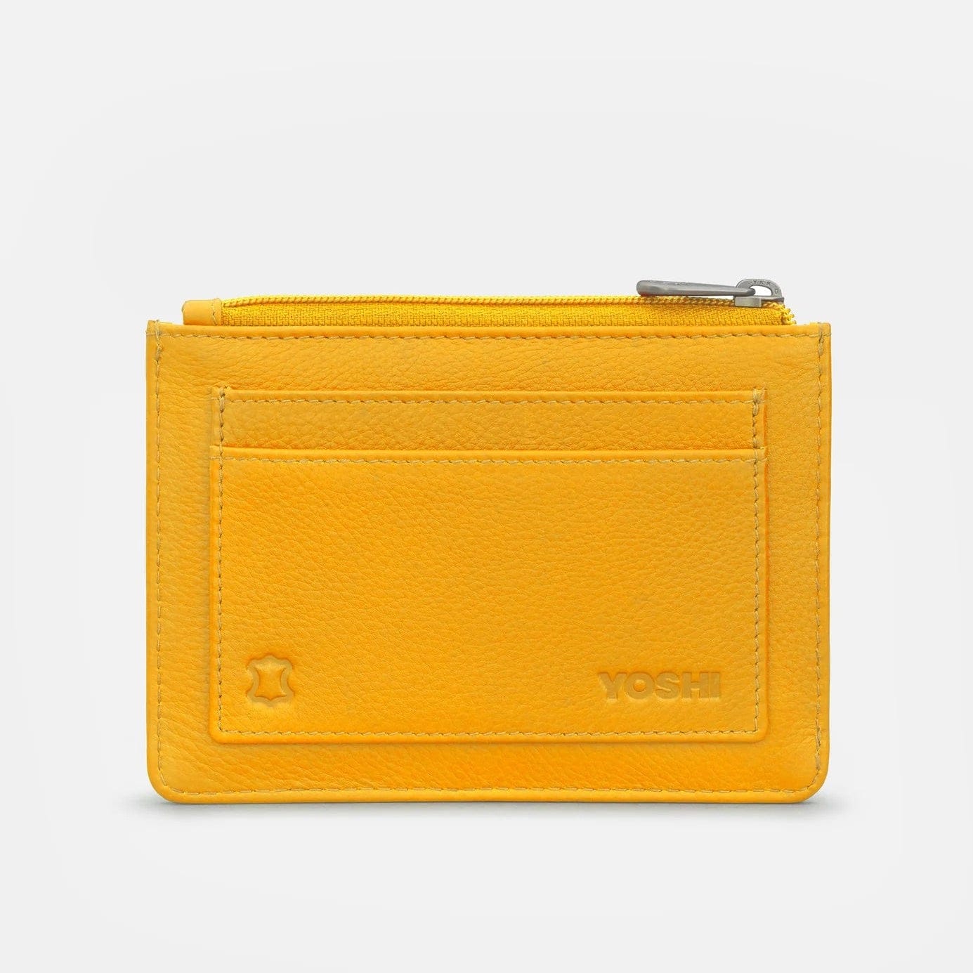 Bookworm Yellow Leather Zip Top Purse BookGeek