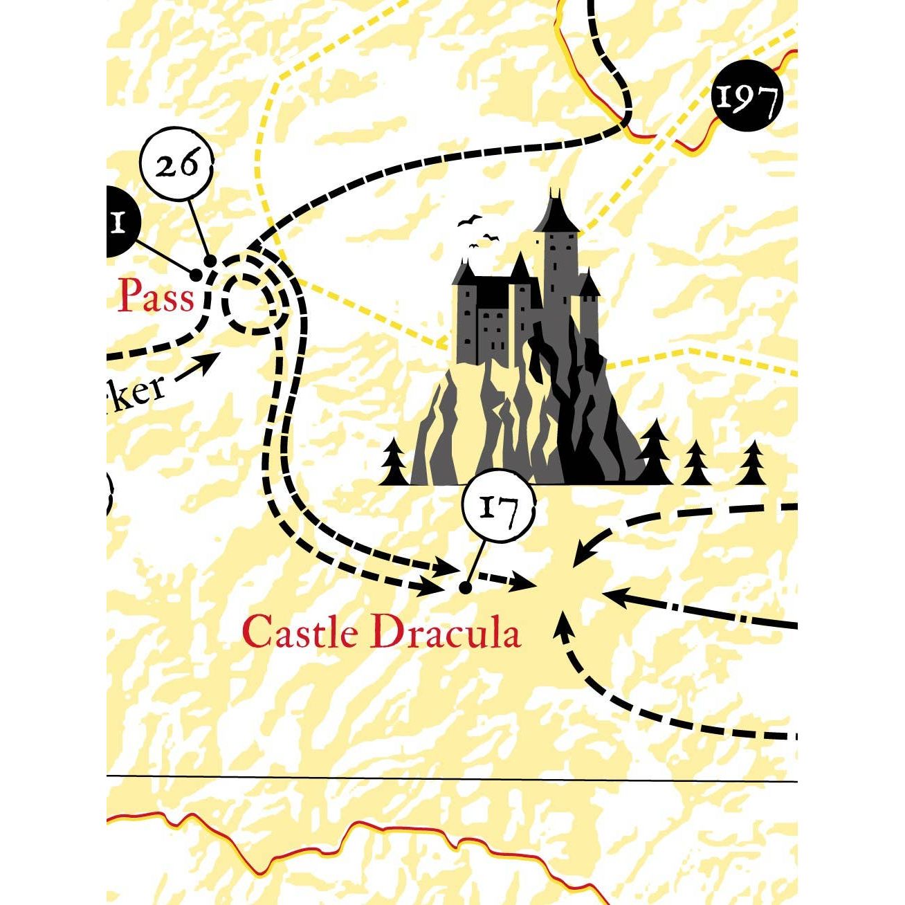 Bram Stoker: Dracula Map BookGeek