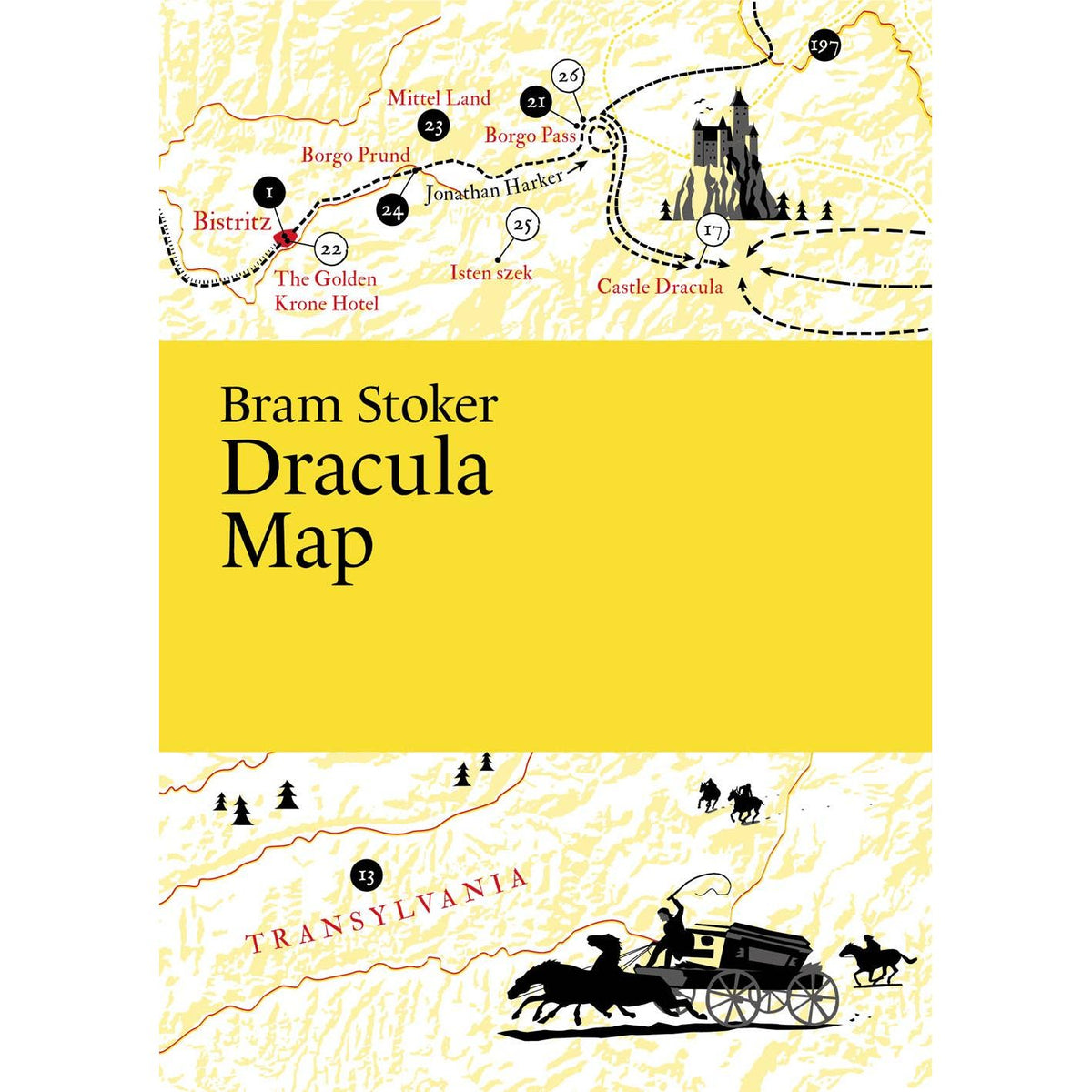 Bram Stoker: Dracula Map BookGeek
