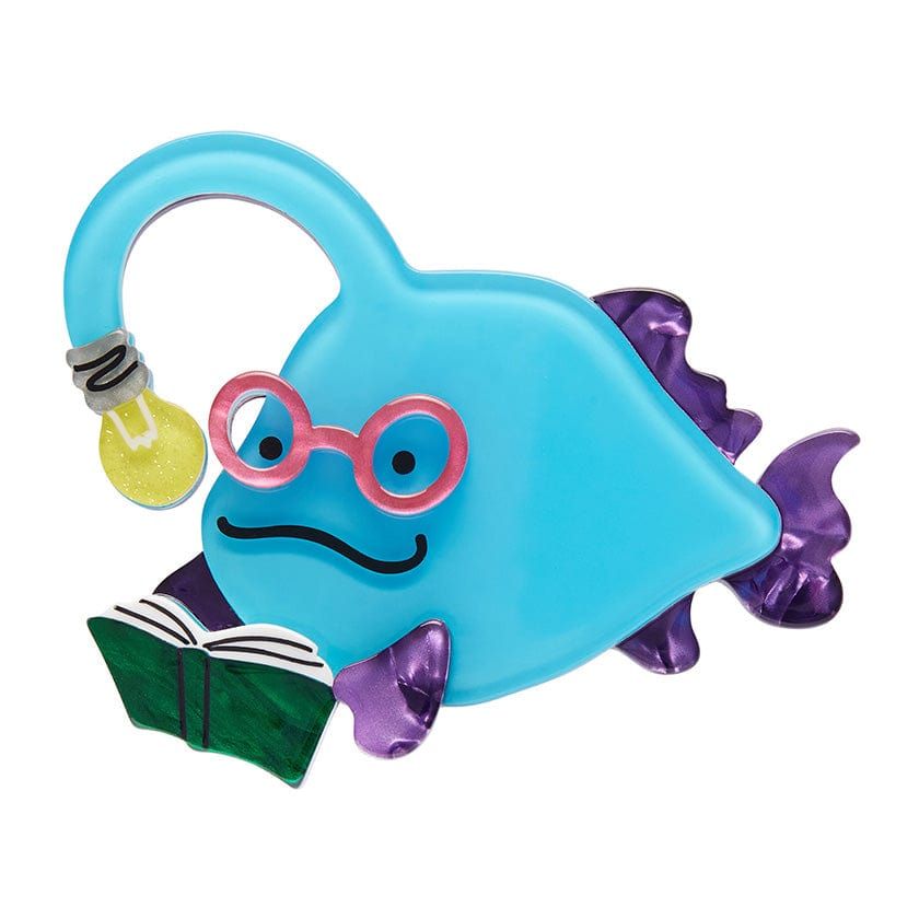 Bright-Eyed Bibliophile Brooch BookGeek