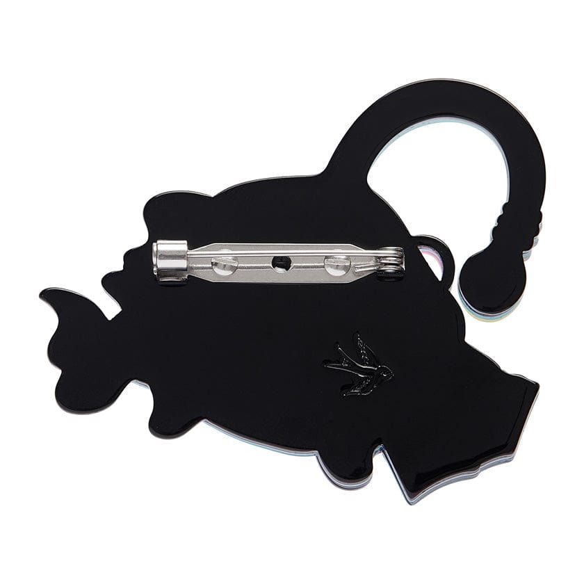 Bright-Eyed Bibliophile Brooch BookGeek