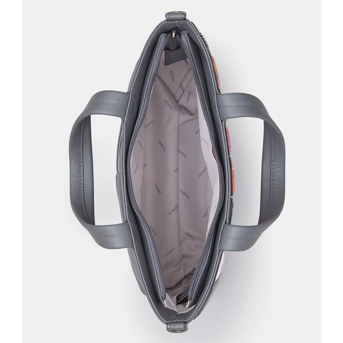 Brontë Bookworm Grey Leather Multiway Grab Bag BookGeek