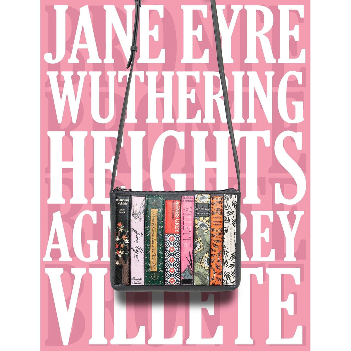 Brontë Bookworm Leather Cross Body Bag BookGeek