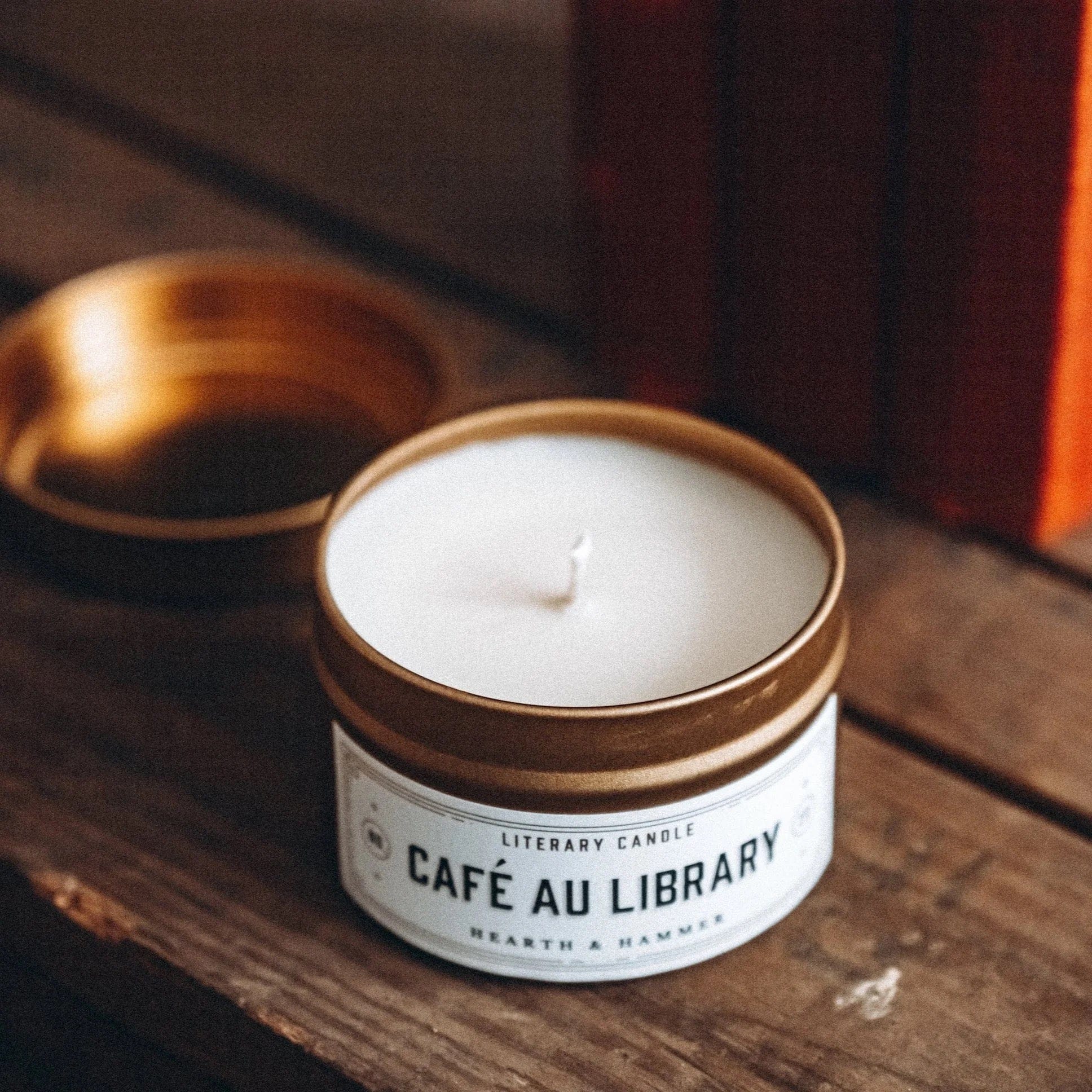 Cafe Au Library Soy Book Candle BookGeek