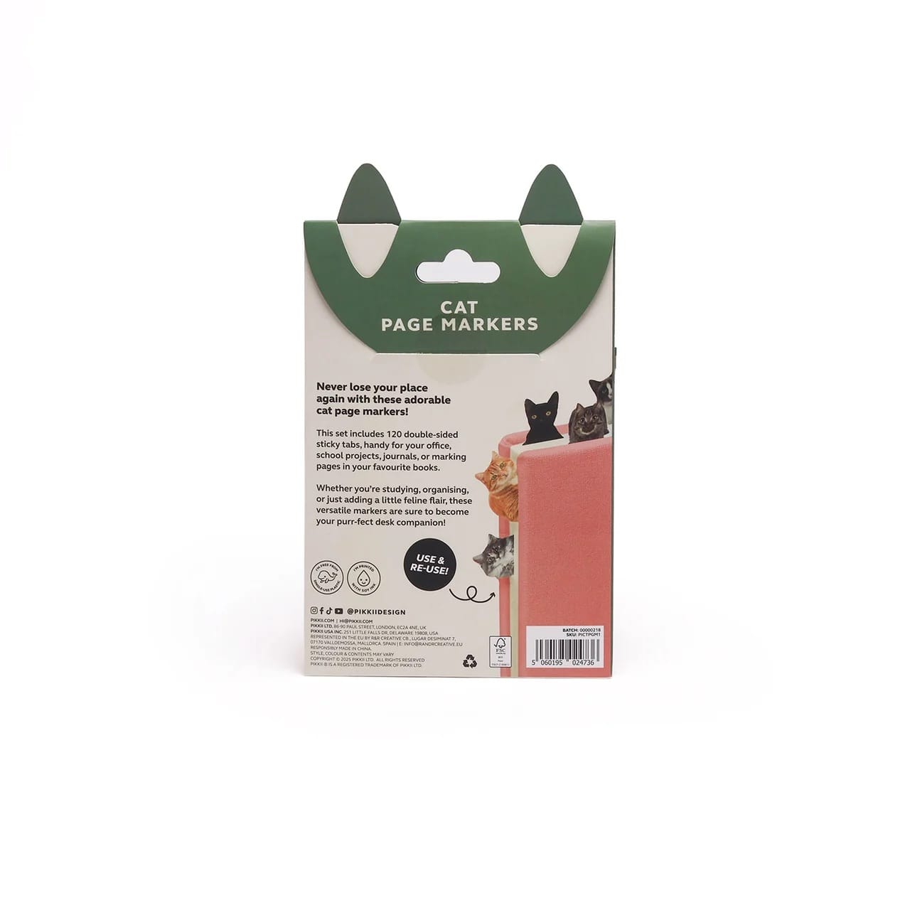 Cat Page Markers BookGeek