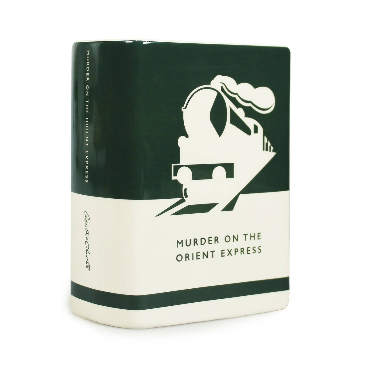 Ceramic Book Vase Agatha Christie Murder on Orient Express BookGeek