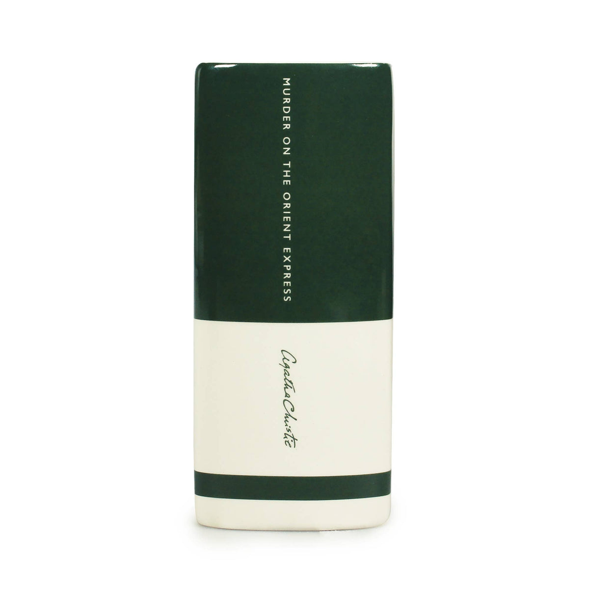 Ceramic Book Vase Agatha Christie Murder on Orient Express BookGeek