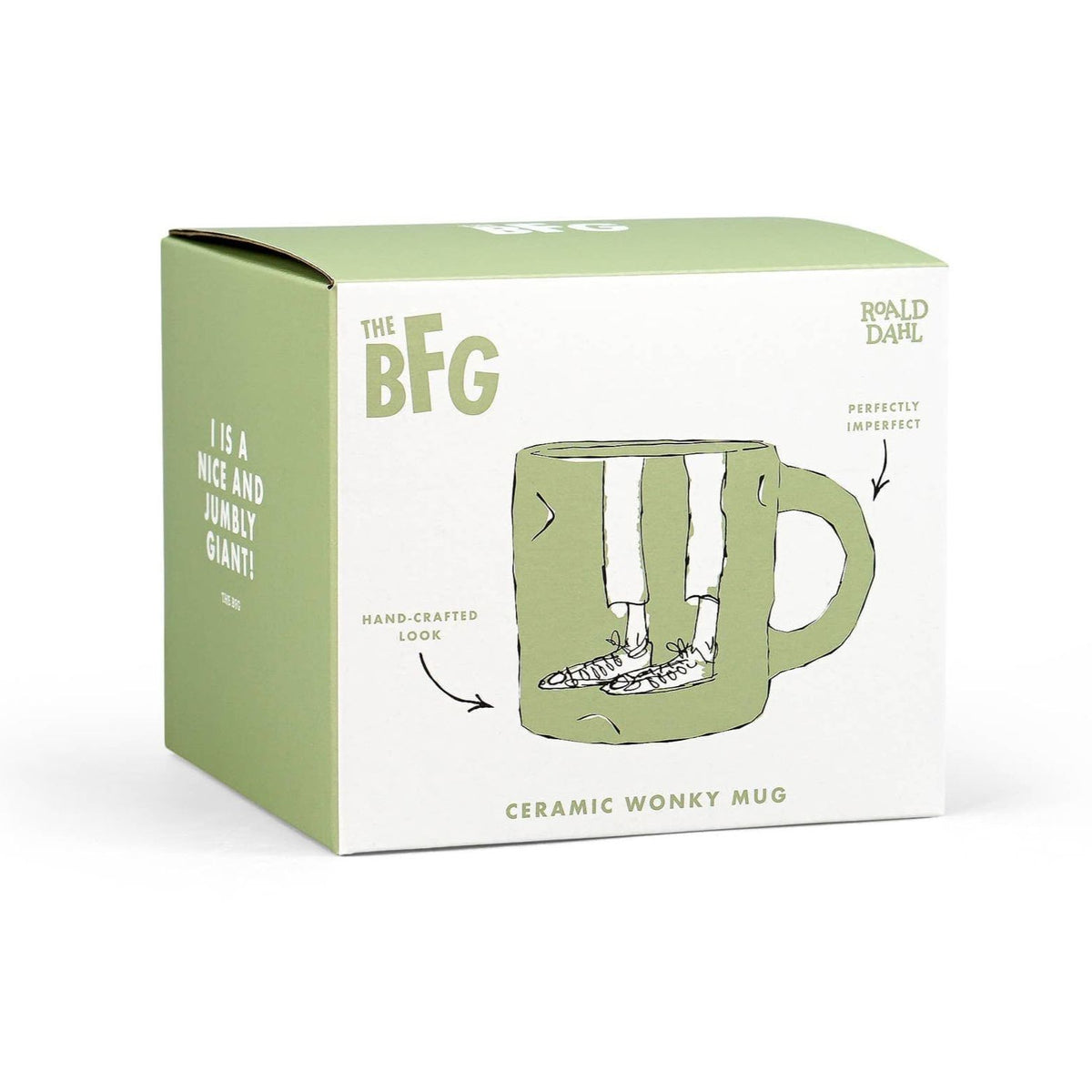 Ceramic Wonky Shaped Mug Roald Dahl The BFG BookGeek
