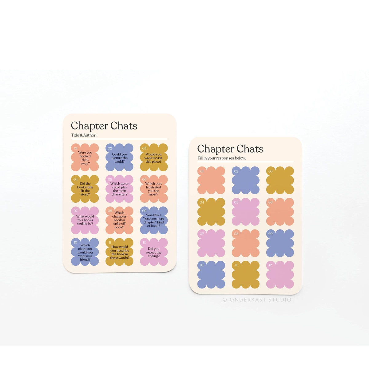 Chapter Chats Book Review Cards BookGeek