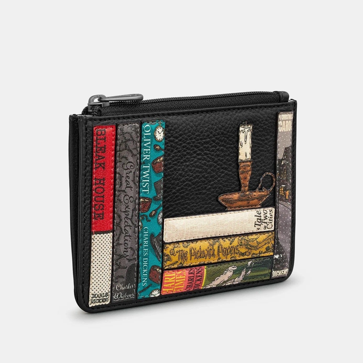 Charles Dickens Bookworm Zip Top Purse BookGeek