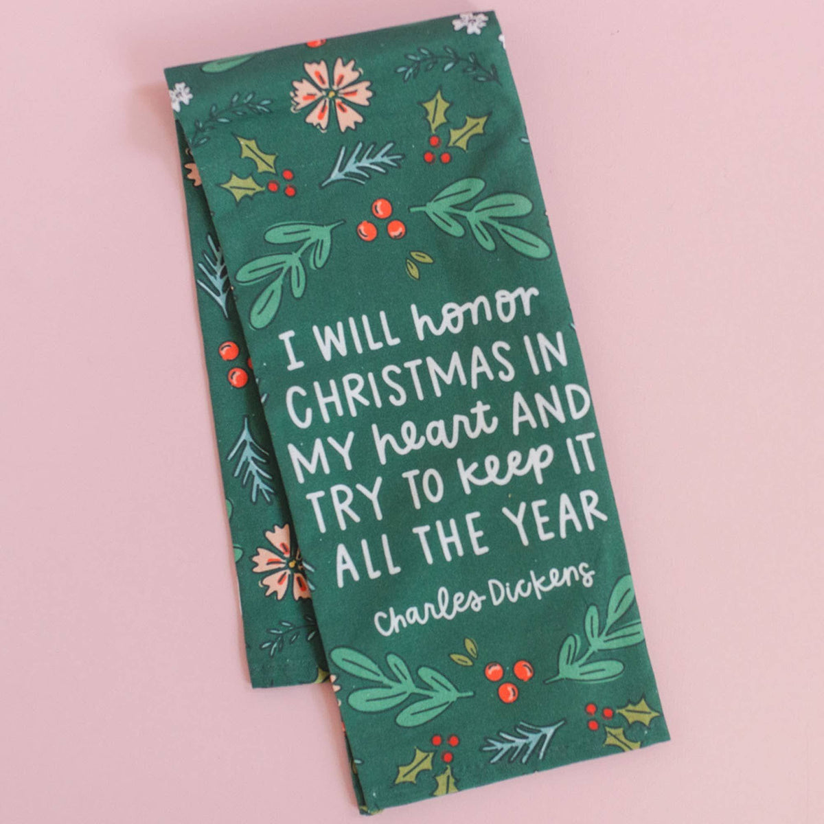 Christmas In My Heart Tea Towel BookGeek