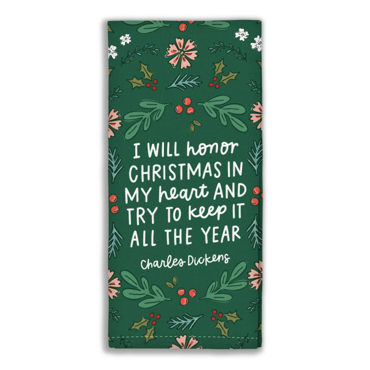 Christmas In My Heart Tea Towel BookGeek