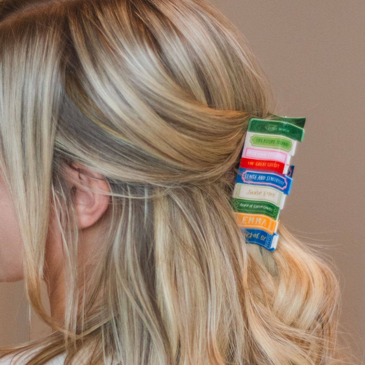 Classic Books Claw Hair Clip BookGeek