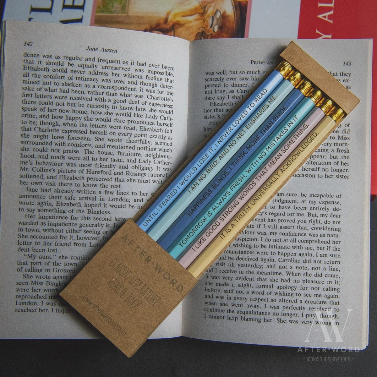 Classic Literature Quotes Pencil Sets BookGeek