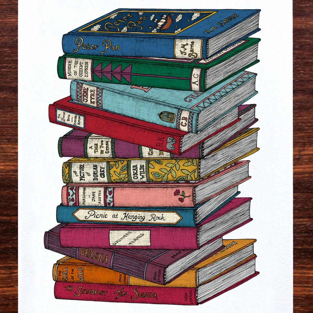 Classic Tales Book Art A4 Print BookGeek