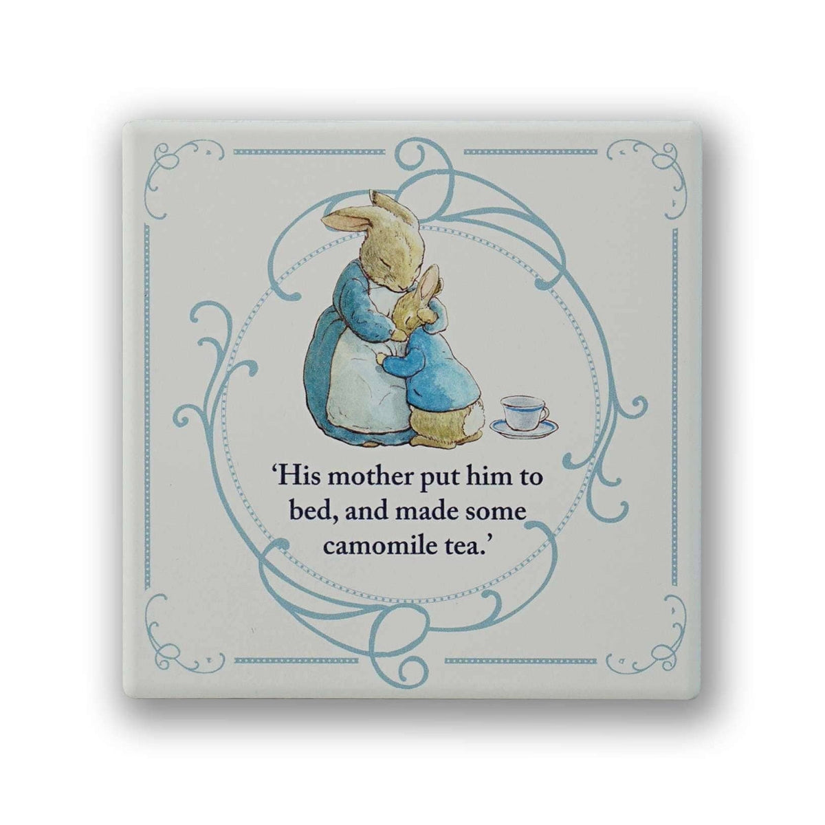 Coaster Ceramic Square - Peter Rabbit (Mother's Hug) BookGeek