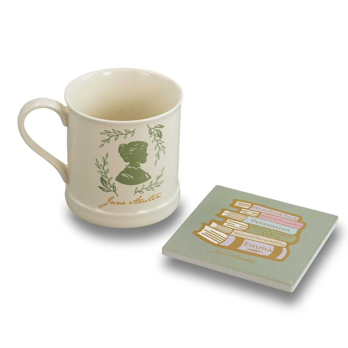 Coaster Single Ceramic - Jane Austen (Books) BookGeek